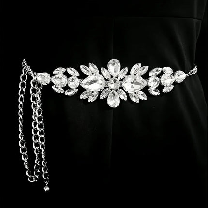 Rhinestone Chain Belt