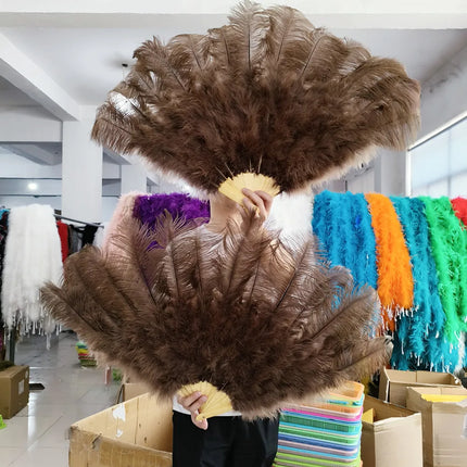 90CM Ostrich Feather Fans
