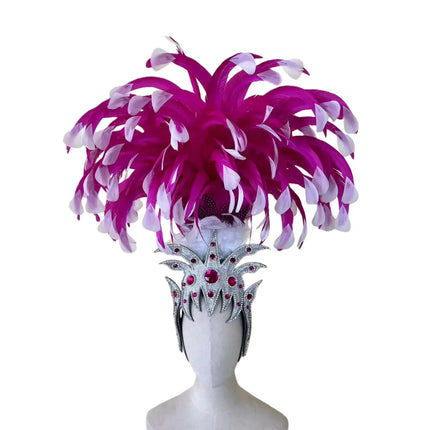The Stardust Luminary Crown – Pink & Lavender Samba Carnival Headdress