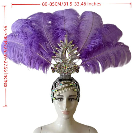 The Stardust Dionysia – Carnival & Samba Feathered Masque Ball Crown