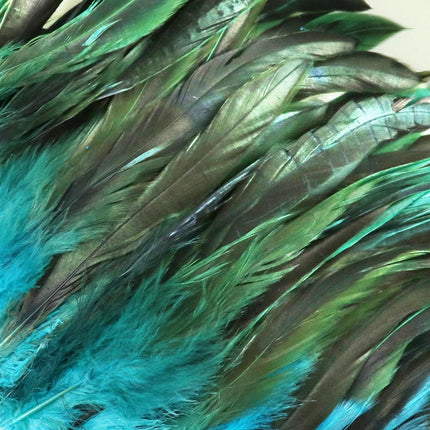 Natural Rooster Saddle Feather Strung Fringe (1 Roll)