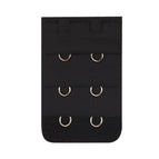 2row-2hooks Black / 3pcs