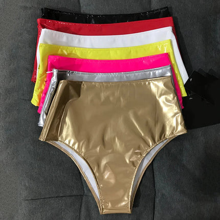 Glossy Metallic Triangle Performance Shorts