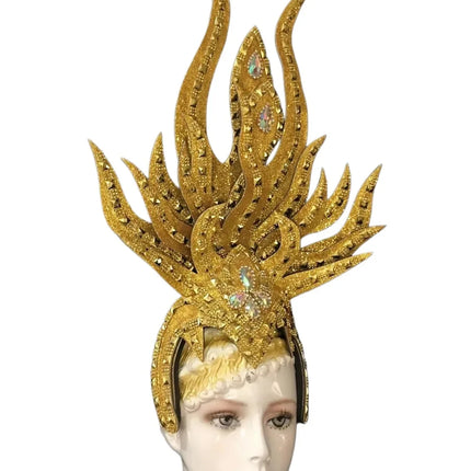Brazil Rio Spanish Cuba Santiago Havana Venice Dionysia carnival Float Mask dress masque ball costume samba Golden Crown