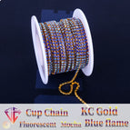 KC Gold Blue flame / SS6(2mm)-10yards