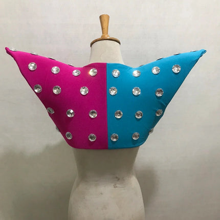 Avant-Garde Showgirl Shoulder Armor Vest – Carnival Stage & Performance Collar Piece