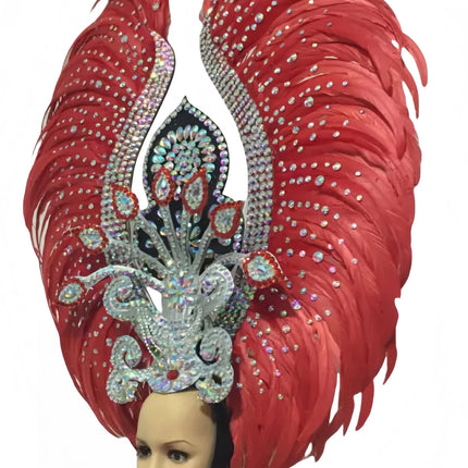 The Stardust Luminary – Premium Feathered Carnival & Samba Halo Headdress