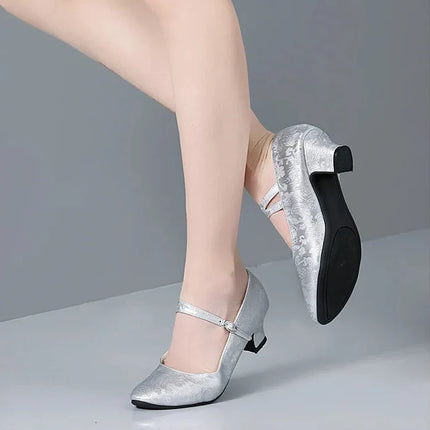 The Stardust Blossom Chinoiserie Dance Pump – Vintage Latin & Cabaret Heel