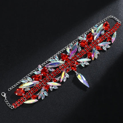 Multicolored Rhinestone Choker Necklace