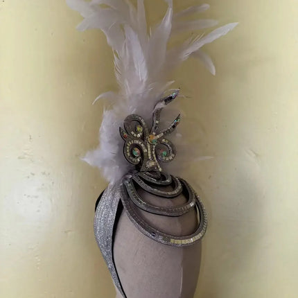 The Stardust Wings of Radiance – Deluxe Feathered Samba & Carnival Crown