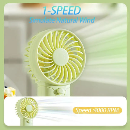 Ultra-Quiet Portable Handheld & Desktop Personal Fan