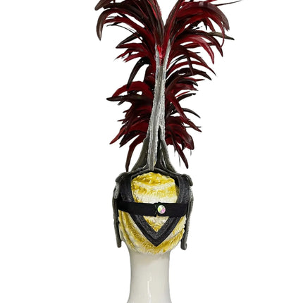 The Stardust Dionysia – Elegant Feathered Samba Carnival & Masquerade Headdress