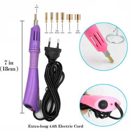 Fast-Heated Hotfix Rhinestone Applicator Wand Tool Kit