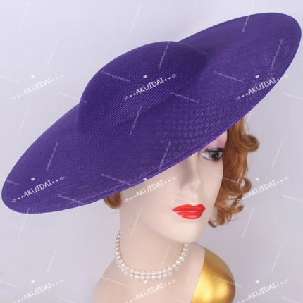 40cm Large Round Sinamay Fascinator Base DIY Millinery Derby Hat Headpiece Mold