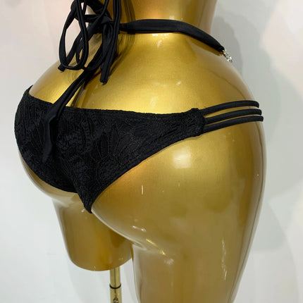 Crystal Diamond Bikini Two-Piece Set Sparkle Stage Performance Outfit