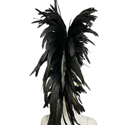 The Stardust Dionysia – Elegant Feathered Samba Carnival & Masquerade Headdress