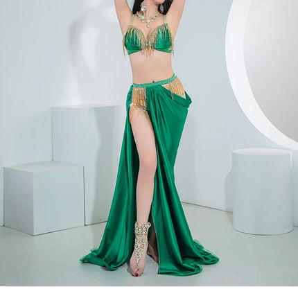 The Stardust Oasis 4-Piece Ensemble – Luxury Belly Dance Performance Suit