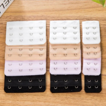 Soft Elastic Bra Extender Strap Sets (2, 3, & 4 Hook Options)