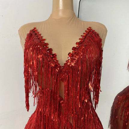 Vintage-Inspired Tassel Long Dress For Women