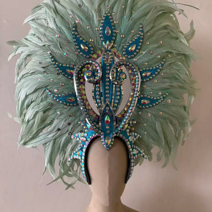 The Stardust Copacabana Feather Crown – Samba Parade Headdress