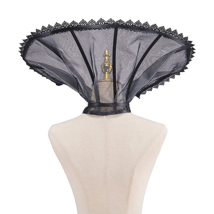Tudor Elizabethan Standing Collar Gothic Renaissance Medici Ruffle Neck Capelet