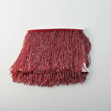 Long Glass Rhinestone Beaded Fringe Trim