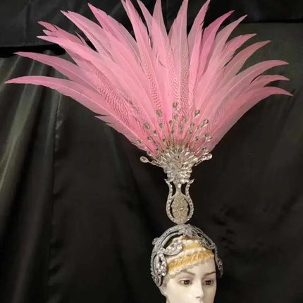 The Stardust Aurora – Premium Feathered Samba Carnival Headdress