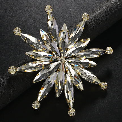 Large Luxury Rhinestone Star Brooch