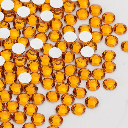 SS3-SS30 Yellow Series Hot-Fix Glass Flat Back Rhinestones