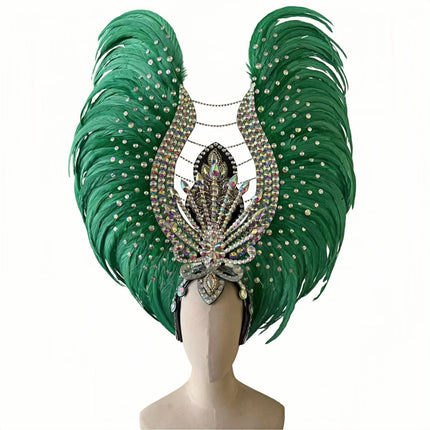 The Stardust Aurora Feather Headdress – Light Purple Cabaret & Carnival Crown