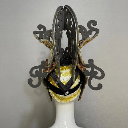 The Stardust Luminary – Premium Feathered Carnival & Samba Halo Headdress