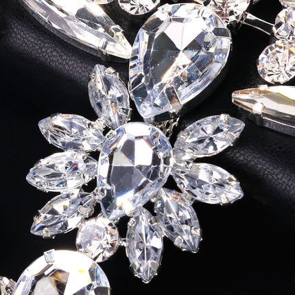 Exaggerated Rhinestone Masquerade Jewelry Face Mask