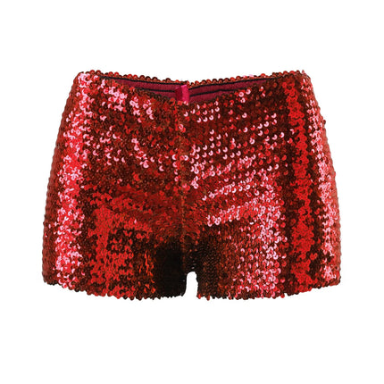 The Stardust Encore Sequin Shorts – High-Waist Performance Hot Pants