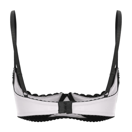 Lace Underwire Half-Cup Balconette Bra