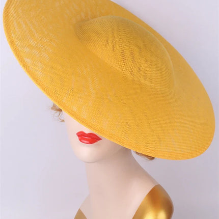 40cm Large Round Sinamay Fascinator Base DIY Millinery Derby Hat Headpiece Mold