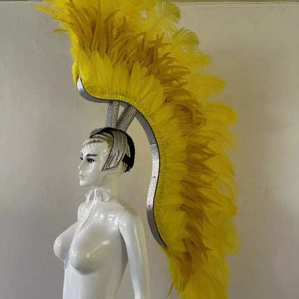 The Stardust Luminary – Premium Feathered Carnival & Samba Halo Headdress