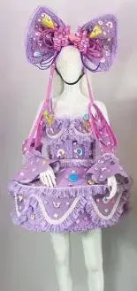 Sweet Bow Cake Dress & Parade Performance Costume Set