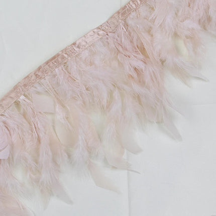 Multicolor Turkey Feather Trim Fringe Fluffy Ribbon