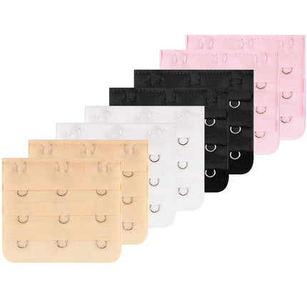 Soft Elastic Bra Extender Strap Sets (2, 3, & 4 Hook Options)