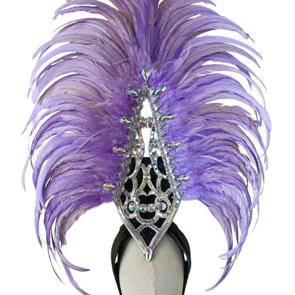 The Stardust Luminary Crown – Lavender & Multi-Tone Samba Carnival Headdress