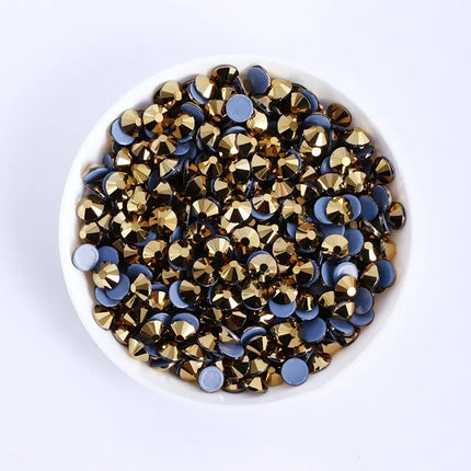SS3-SS30 Yellow Series Hot-Fix Glass Flat Back Rhinestones