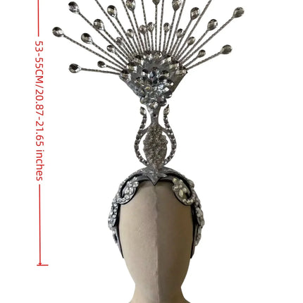 The Stardust Aurora – Premium Feathered Samba Carnival Headdress
