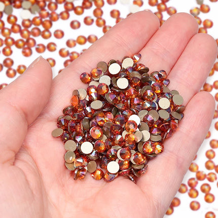 SS3-SS30 Gold Bottom Flat Back Glass High Quality Crystal Rhinestones
