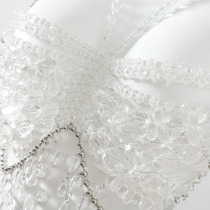 Handmade Bead Fashion Casual Neck Hanging Strap Diamond Spicy Girl Body Chain Tassel