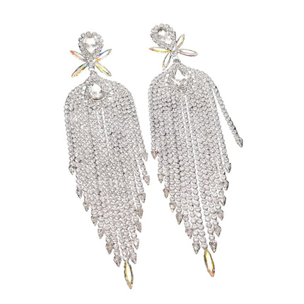 Rhinestone Sunburst Headpiece & Earring Set