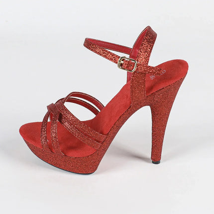 The Stardust Catwalk Stiletto – Luxury Rhinestone Platform Sandals