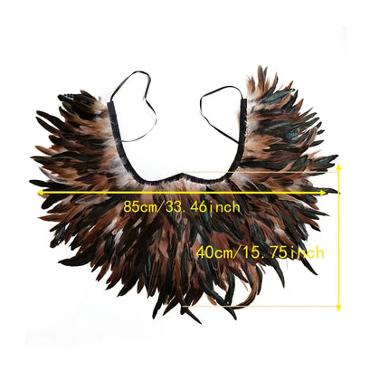 Festival Carnival Feather Shoulder Shawl