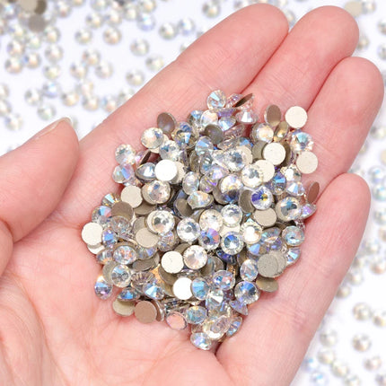 SS3-SS30 Gold Bottom Flat Back Glass High Quality Crystal Rhinestones
