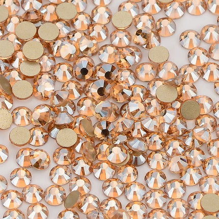 SS3-SS60 AB Gold Bottom Non-Hotfix Glass Flatback Rhinestone