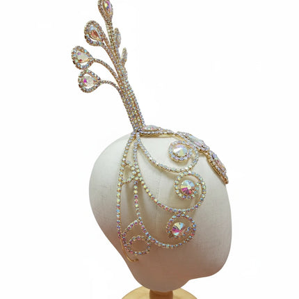Peacock Rhinestone Headpiece
